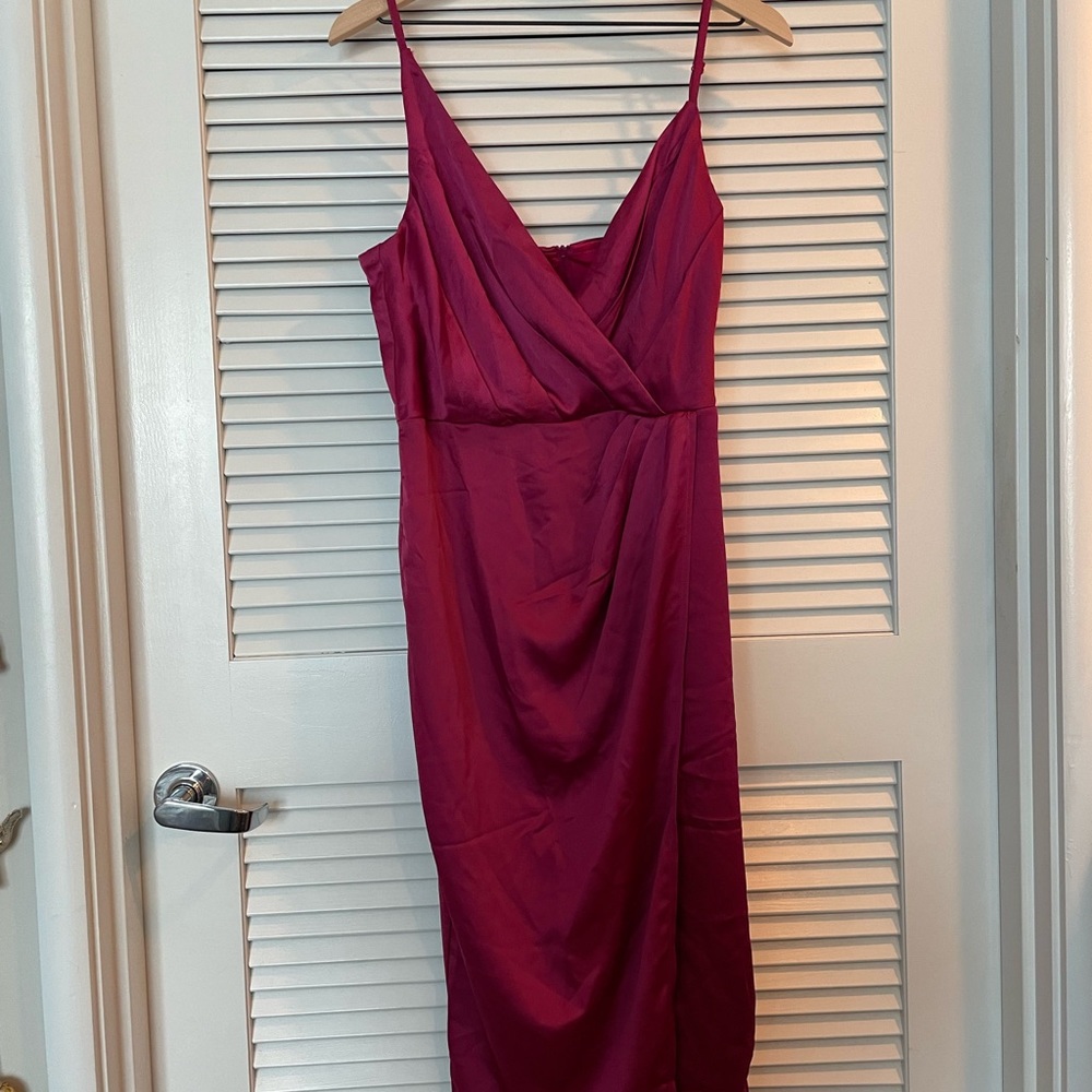 ASOS Little mistress magenta dress - Picture 2 of 4